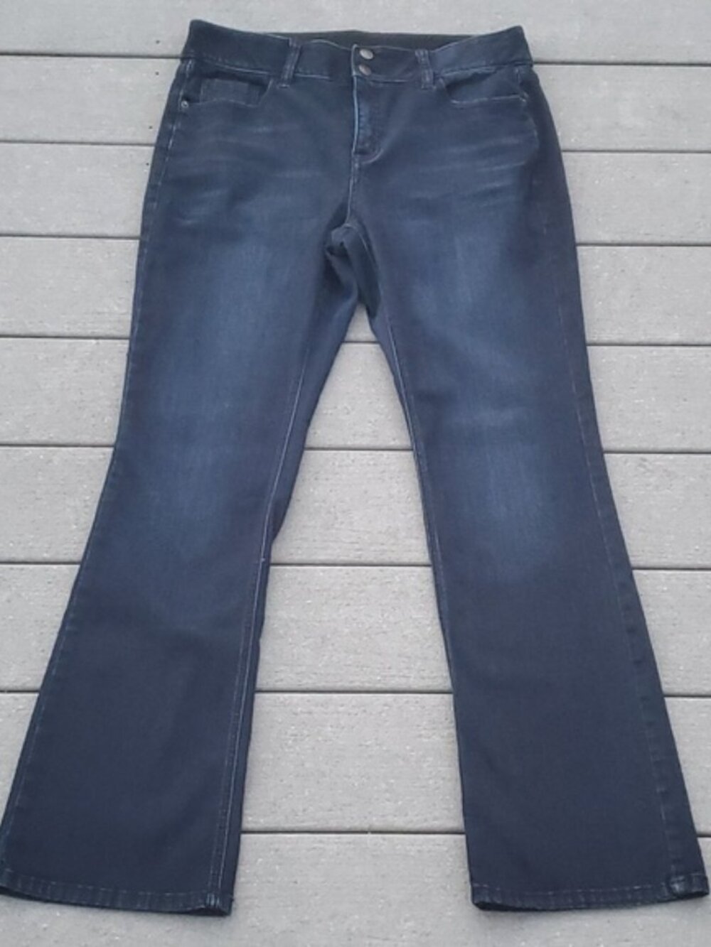 Venezia by Lane Bryant Elastic Waist Boot Cut Jeans 14R Venezia Bootcut Jeans